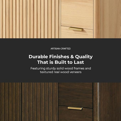 OVE Decors Indy 42 in. Undermount Single Sink Bathroom Vanity with White Engineered Marble Top, Dark Walnut
