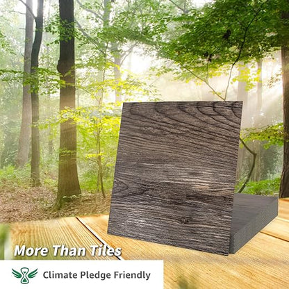 Art3d 30-Pack Peel and Stick Vinyl Floor Planks, 12 x 12 in, Dark Brown Oak | Premium Vinyl, Self-Adhesive, Waterproof, Wood Grain, Fade-Resistant, Scratch-Proof, Ideal for Kitchen, Dining Room, Bedrooms