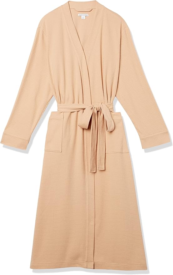 Amazon Essentials Women's Lightweight Waffle Full-Length Bath Robe (Available in Plus Size)
