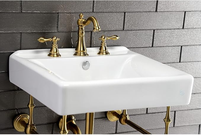 Kingston Brass FSC1971ACL American Classic Widespread Lavatory Faucet, 5-5/16" Spout Reach, Polished Chrome