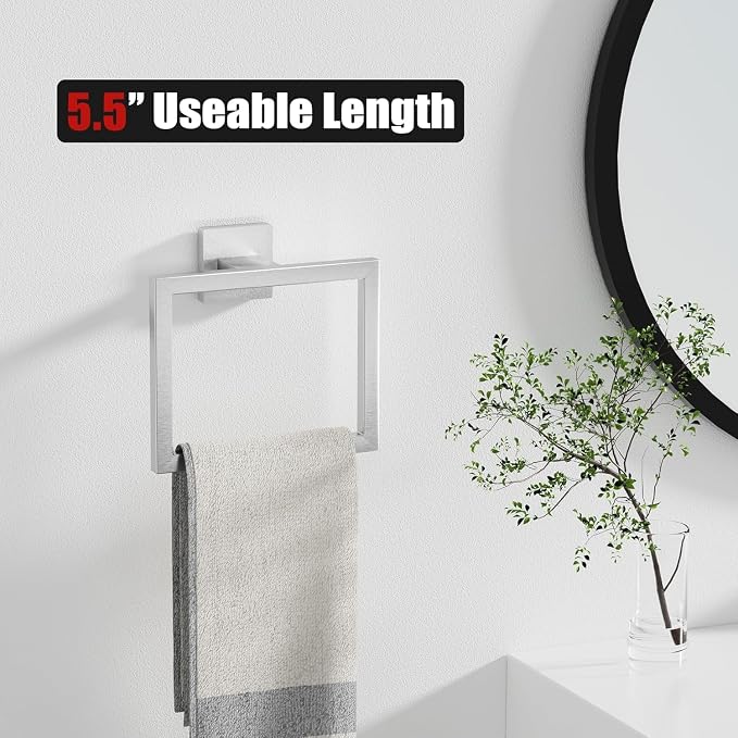 20-Piece Brushed Nickel Bathroom Accessories Set 23.6 Inch Towel Bar Set. | SUS 304 Stainless Steel Bathroom Hardware Set Towel Racks for Bathroom, Robe Towel Hooks, Toilet Paper Holder Wall Mounted.