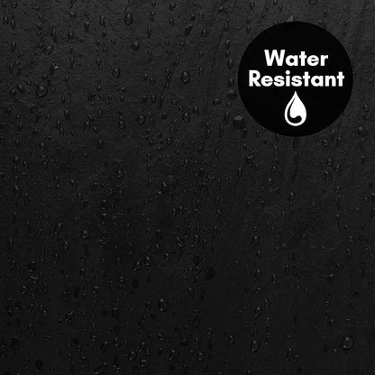Americanflat 71x74 Solid Black Shower Curtain - Water-Resistant Long Shower Curtain with Durable Metal Grommets and 12 Hooks - 100% Polyester