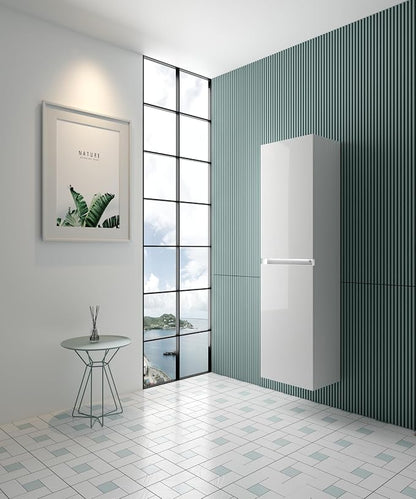 Vanity Art Inches LED Light 12 Inch Small Bathroom Storage Wall Mounted Cabinet with Doors and Shelves Toilet Vanity Narrow Bath Organizer Sensor Switch