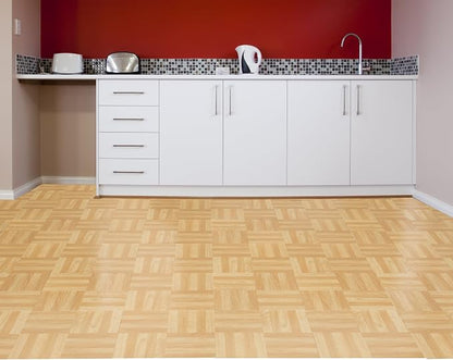 Nexus Self Adhesive 12-Inch Vinyl Floor Tiles, 20 Tiles, 12 x 12 in | Decorative Tile Format: Dimensional Tile Texture Adds Coordinated Finish Detail.