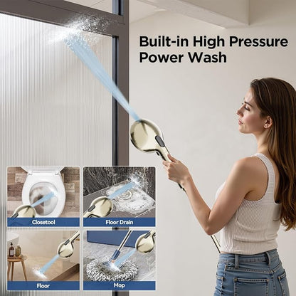 Dual Filtered Handheld Shower Heads Combo, HOPOPRO 15-Mode High Pressure Rainfall Showerheads Combo Set with Filter, for Hard Water, Removes Chlorine, Improves Skin Hair Condition, Brushed Nickel