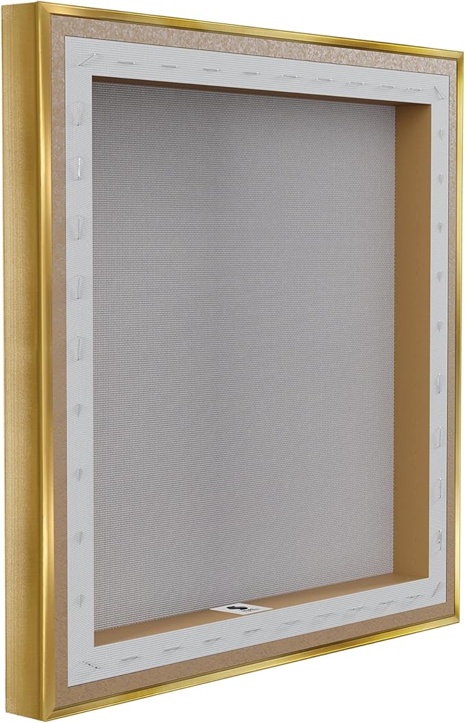 Blue Floral Bathroom Relax Scene, 24 x 24 Inch Canvas in Floater Frame | Stupell Industries · By Kim Allen · Ready to hang · Perfect for bath or laundry decor · Made in USA