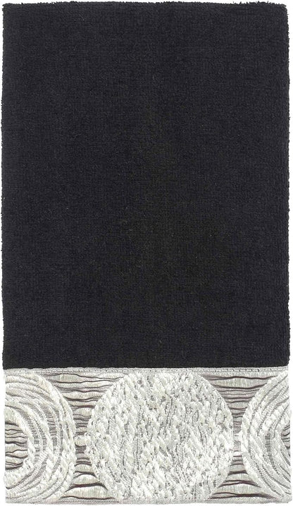 Avanti Linens 19334BLK Galaxy Fingertip Towel, Black, 11.00" x 18.00"