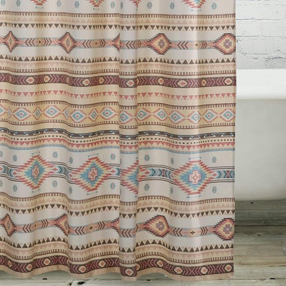 Greenland Home Fashions Fabric Sensations Shower Curtain, Stylish Bathroom Decor, Machine Washable, 72 inches x 72 inches, Phoenix