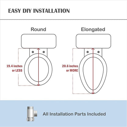 Lotus Bidet ATS-909 Elongated with Enema Wash (Purestream) for constipation relief, Heated Seat, Multi Modes Wash, Air Dryer, Deodorizer, Easy DIY Installation, Made in Korea
