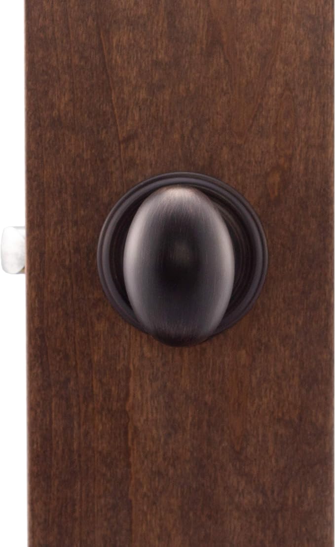 Copper Creek EK2020TB Egg Door Knob, Passage Function, 1 Pack, in Tuscan Bronze