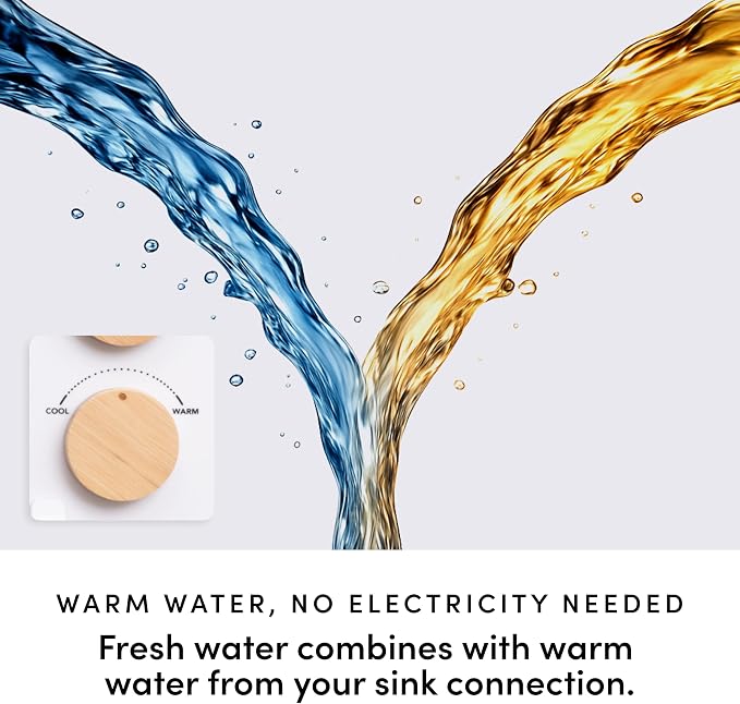 TUSHY Spa 3.0 Cool to Warm Water Bidet Attachment, Noir/Gold | Universal Fit, Easy Install, Self-Cleaning, Adjustable Pressure and Angle Control, Sink Access Required Within 6 Feet