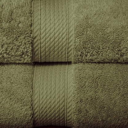 Superior Egyptian Cotton Plush Absorbent, 10 Piece Set, Forest Green | Quick Dry, Soft Luxury Towel Set, Bath Essentials, Guest Bath, Spa, 2 Bath, 4 Hand, 4 Face Towels, Madeline Towels