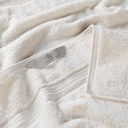 Superior Egyptian Cotton 6-Piece Towel Set, Bathroom Essentials, Towels For Bathroom, Apartment, Airbnb, Guest Bath, Face, Hand, Bath Towels, Washcloths, Absorbent, Fast Drying, Ivory