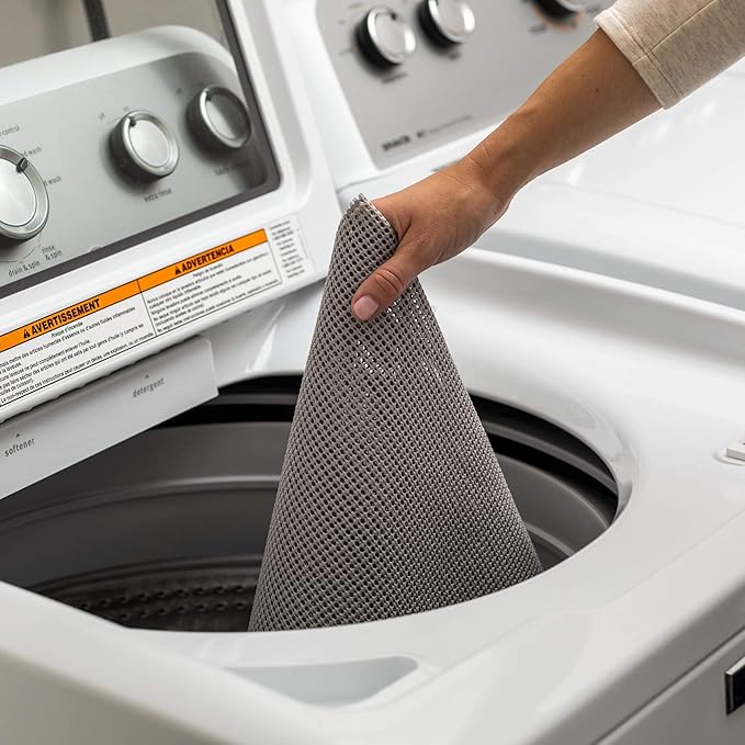 EasyLiner Select Grip Shelf Liner - Easy to Install & Cut to Fit - Non Slip, Non Adhesive, Drawer Shelf & Cabinet Liner for Kitchen, Bathroom, Pantry Cupboards - 20in. x 6ft. - Grey - 6 Rolls