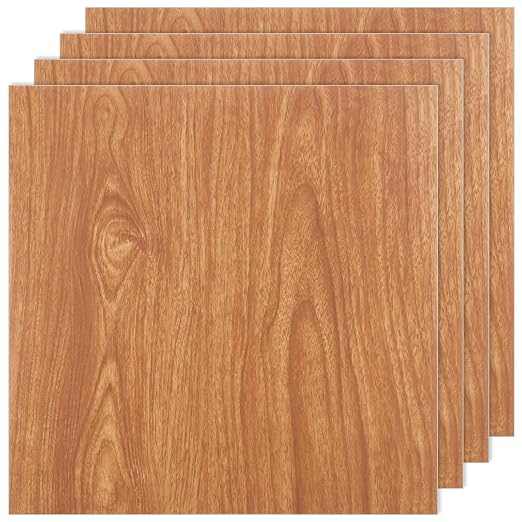 40 Sheet Vinyl Flooring 12x12 Inch Peel and Stick Floor Tile Waterproof Wood Grain Vinyl Floor Tiles Clearance Self Adhesive Floor Tiles Sticky Laminate Flooring Stick on Bathroom Kitchen RV