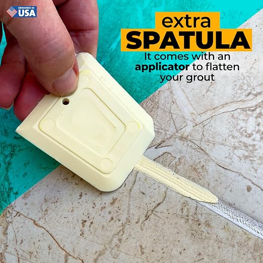 PentaUSA Premixed Tile Grout Repair - Cream Ivory (8.8oz/250g) | 5 beige shades with RAL codes, premixed acrylic sanded, bathroom shower kitchen tile, water-resistant, 24-hour cure, 29 sq ft