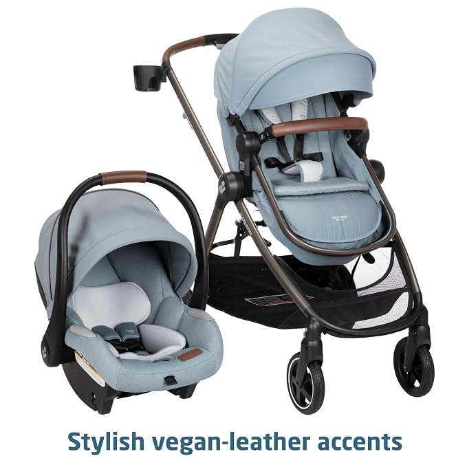 Maxi-Cosi Zelia 2 Luxe 5-in-1 Modular Travel System, New Hope Grey