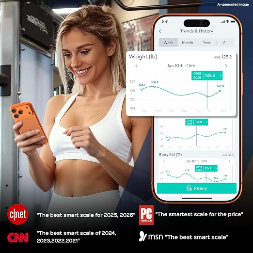 Wyze Smart Scale X Butterfly Bathroom Scale | Premium Glass, BMI Body Fat Muscle, Bluetooth App Sync, Body Composition Analyzer