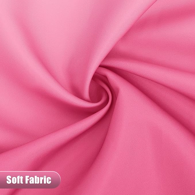 OLANLY Luxury Hot Pink and White Ombre Shower Curtain Sets with 12 Hooks, Waterproof and Washable Decorative Shower Curtains for Bathroom, 72x72 Inches
