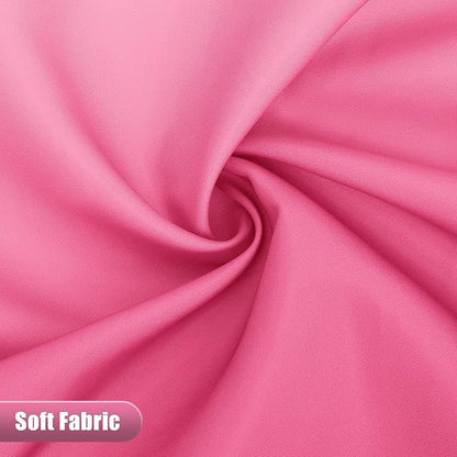 OLANLY Luxury Hot Pink and White Ombre Shower Curtain Sets with 12 Hooks, Waterproof and Washable Decorative Shower Curtains for Bathroom, 72x72 Inches