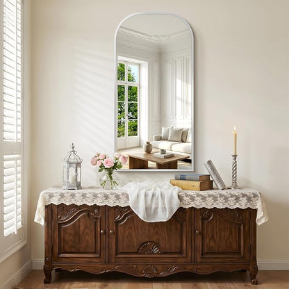 COFENY Bathroom Mirror, 24x48 inch Silver Rectangle Wall Mounted Mirror with Thin Frame, Bathroom Vanity Mirrors for Over Sink, Entryway, Living Room, Bedroom
