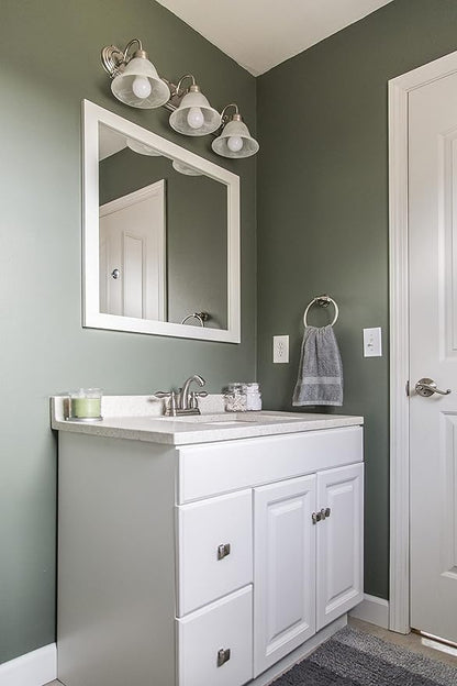 Design House Wyndham 36 Inch Bathroom Vanity, Ready to Assemble, Solid Wood, White – Design House, 597237