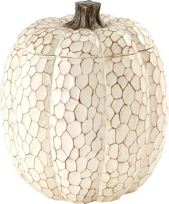 Avanti Linens - Covered Jar, Countertop Organizer, Fall Inspired Home Decor (Grateful Patch Collection)