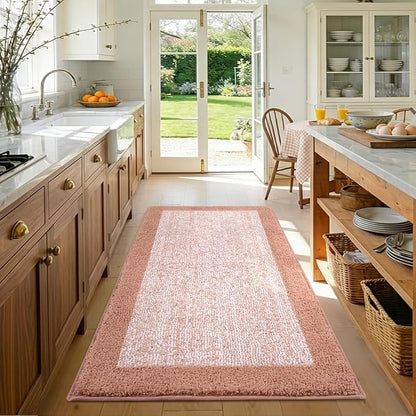 48x32 Large Bathroom Rugs Washable Non Slip, Pink Bath Mat for Bathroom Floor Tub, Soft Absorbent Quick Dry Mats for Shower, Bathtub,Home Decor