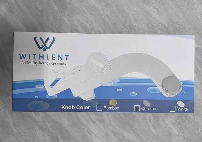 Bidet Attachment for Toilet - Left Handed Bidet Ultra-Slimt Non-Electric Dual Nozzle (Frontal & Rear Wash) Adjustable Water Pressure, Water Bidet Toilet Seat Attachment,Easy to Install | Bidet Attachment for Toilet - Left Hand Bidet Ultra-Slimt Non-Ele...