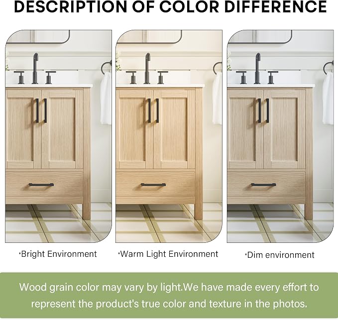 80-Inch Bathroom Vanity with Sink, 4 Soft-Close Doors and 6 Soft-Close Drawers, Bathroom Freestanding Vanity with Cultured Marble Countertop, Oak Vanity with Matte Black Handles
