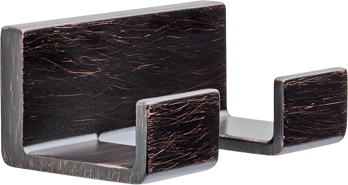 DELTA FAUCET 77736-RB Vero Wall Mounted Double Towel Hook in SpotShield Venetian Bronze