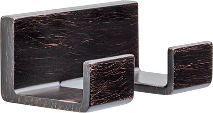 DELTA FAUCET 77736-RB Vero Wall Mounted Double Towel Hook in SpotShield Venetian Bronze