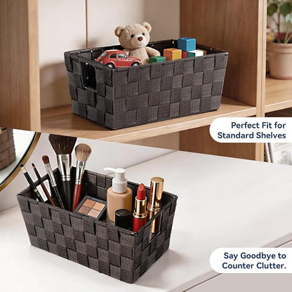 Whitmor Woven Strap Small Storage Tote - Espresso (6581-2712-ESPR)