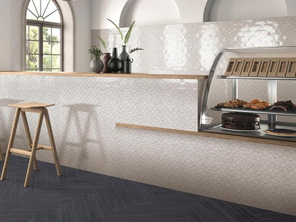 5 Sheets Square Marble Mosaic Wall and Floor Tiles for Bathroom and Kitchen 12.2 * 12.2 Inches 1.03 sq.ft