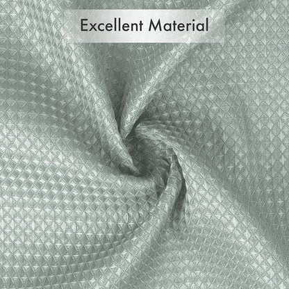 AmazerBath Grayish Green Shower Curtain Waffle Textured, Fabric Shower Curtain Dusty Green Thick Heavy Duty 240GSM Hotel Quality Bathroom Shower Curtains, Premium Polyester, 72 x 72 Inches
