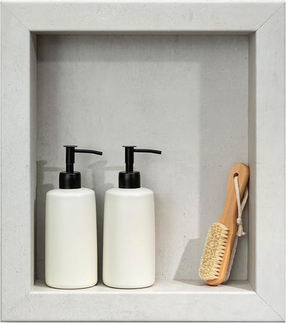 Palisade 17.5 in x 15.5 in Vinyl Shower Niche Wintry Mix | Waterproof Shower Insert