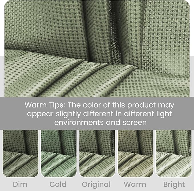 SORTTO No Hook Shower Curtain with Snap in Liner Set Waffle Shower Curtain for Bathroom Hotel Style Fabric Waterproof Inner Liner，54" W x 80" H, Sage Green