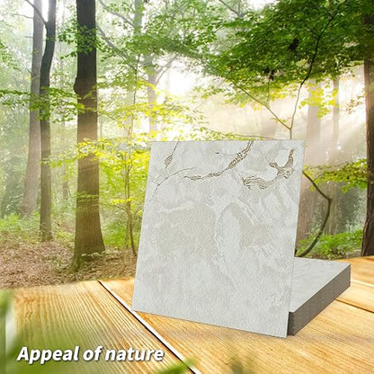 Art3d 30-Pack Peel and Stick Floor Tiles, 12" x 12", White Grey Vein Marble | Anti-Slip, Waterproof, Stain-Resistant, Simple to Clean, Durable, Premium Vinyl, Ideal for Kitchen, Dining Room, Bedrooms