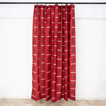 Everything Comfy NCAA Arkansas Razorbacks Bright and Colorful Shower Curtain Cover 70" x 72"