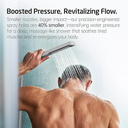 KES Shower Faucet Set, Shower System with 10 Inches Rain Shower Head with Handheld Spray, Pressure Balance Shower Faucets Sets Complete Brushed Nickel (cUPC Certified Valve Included), XB6230F18-BN