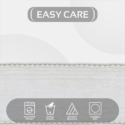 Better Trends Lilly Crochet White Large Bath Mat & Long Bath Rugs, 100% Cotton & Reversible Bath Runner Rug, Absorbent Shower Rugs for Bathroom, Washable Bath Rugs - 20 x 60 Runner Rug