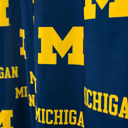 Everything Comfy Michigan Wolverines Bright and Colorful Shower Curtain Cover 70" x 72"