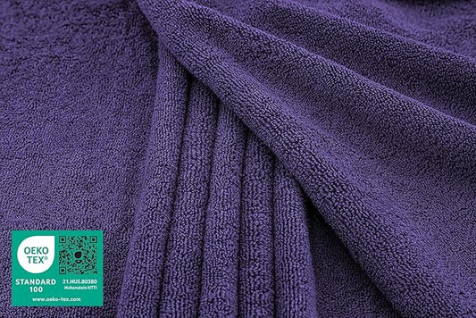 American Soft Linen 100% Cotton 600 GSM Turkish 40x80 Oversized Bath Towel Sheet, Extra Large Adult Towels for Bathroom, Purple Bath Sheet