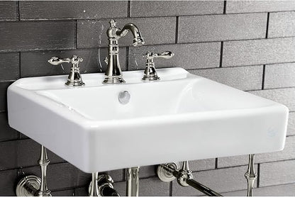 Kingston Brass FSC1971ACL American Classic Widespread Lavatory Faucet, 5-5/16" Spout Reach, Polished Chrome
