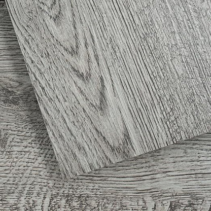 VallisCo Peel and Stick Vinyl Flooring 36 Pack 54 Sq.Ft, Waterproof Vinyl Flooring Peel and Stick for Office, Living Room, Bathroom, Kitchen - Unique Design Easy to Install Floor, Light Gray