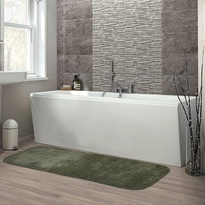 Garland Rug Traditional Nylon Washable Deep Fern 22" X 60" Bath Rug - Soft, Absorbent, And Stylish for Your Bathroom