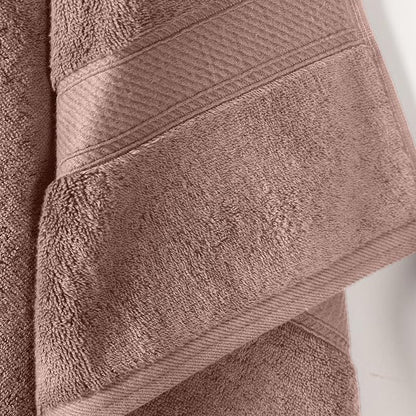 Superior Egyptian Cotton Plush Absorbent, Bath Towel Set of 2, Muted Mauve | Quick Dry, Soft Luxury Towel Set, Bath Essentials for Bathroom, Guest Bath, Spa, 2 Piece Bath, Madeline Towels