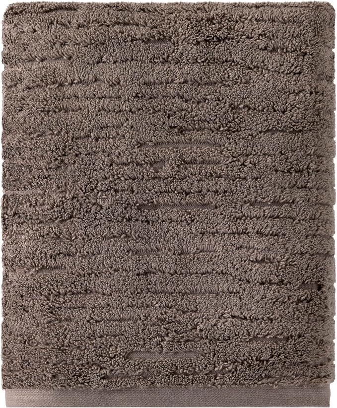 SKL Home CloudSoft Bath Towel, 100% Cotton Luxury, Mink Brown | Premium spa-level quality. 600 GSM weight. Ultra plush & absorbent.