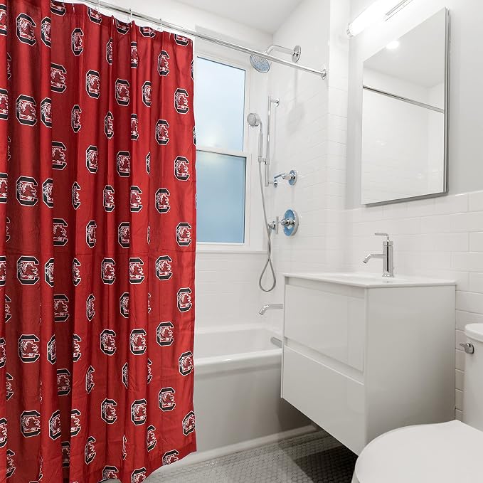 Everything Comfy South Carolina Gamecocks Bright and Colorful Shower Curtain Cover 70" x 72"