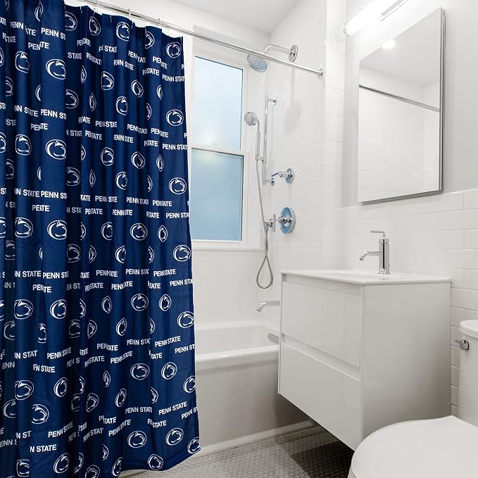 Everything Comfy Penn State Nittany Lions Bright and Colorful Shower Curtain Cover 70" x 72"